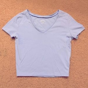 Target “Wild Fable” Cropped V Neck Tee Shirt